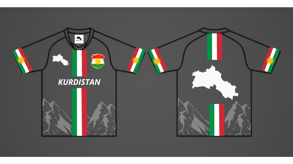 KURDISTAN UNITED JERSEY - BLACK VERSION