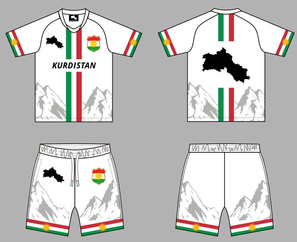 KURDISTAN UNITED Football Set – Black & White Versions
