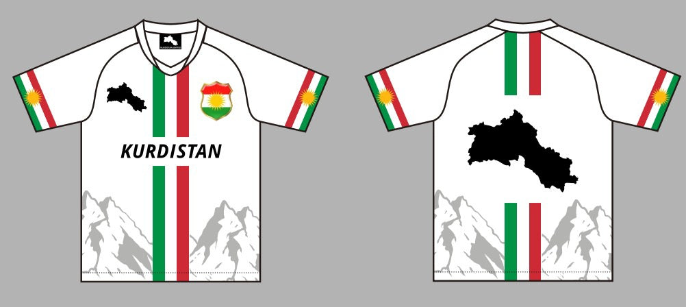 KURDISTAN UNITED Jersey – Black & White Versions